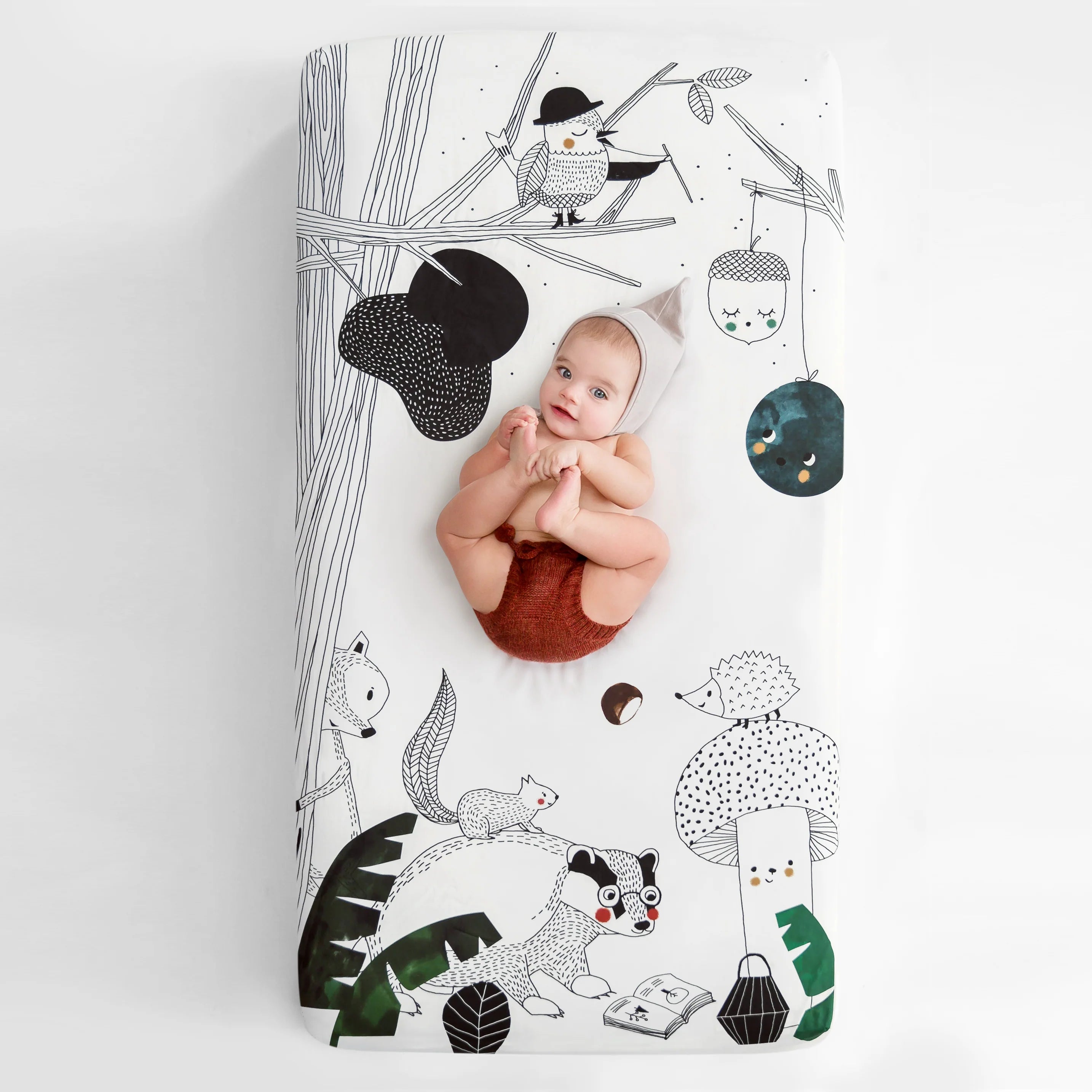 SAMPLE SALE Standard Size crib sheets - Woodland Dreams