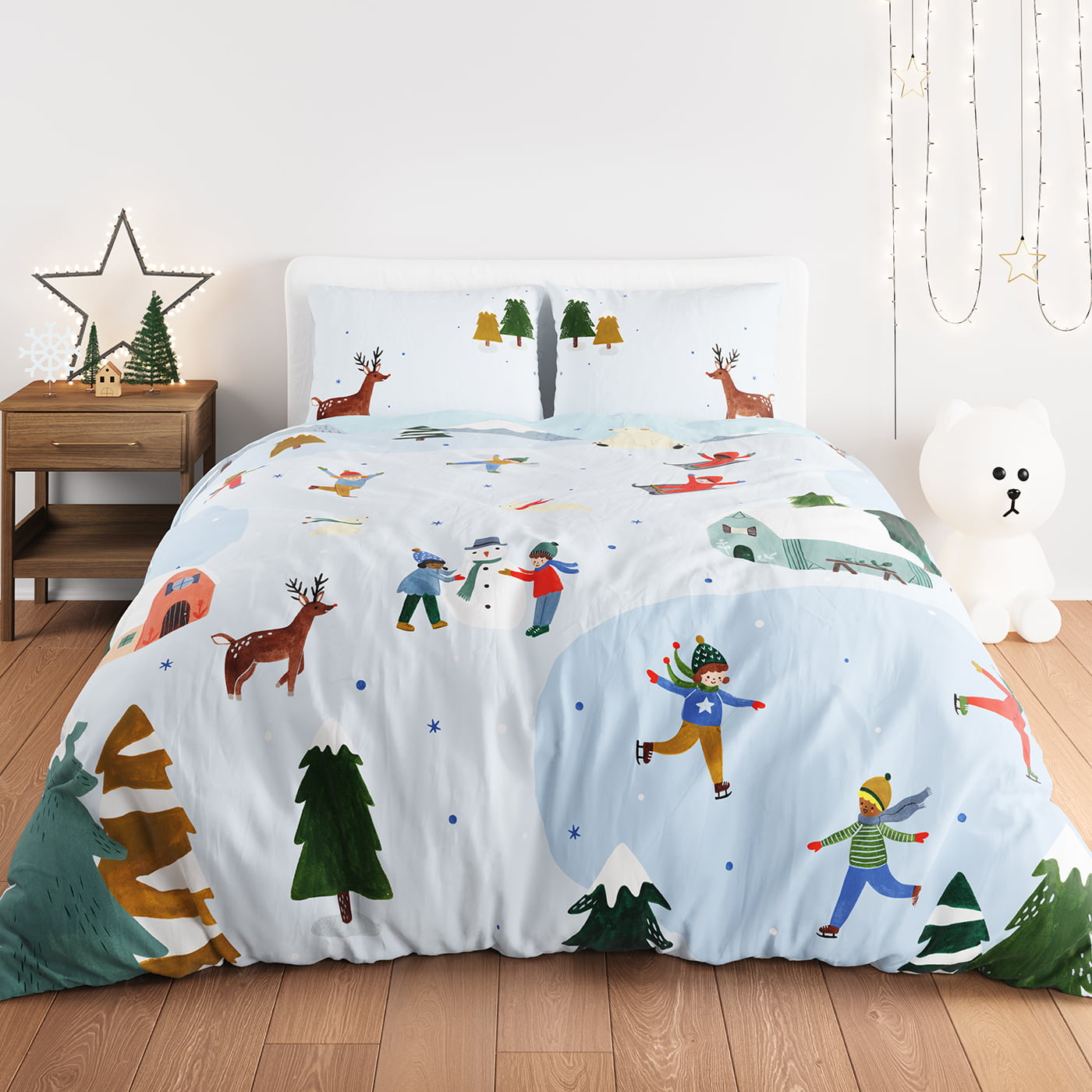 SAMPLE SALE Snowy Day Bedding (Twin/Full/Queen)