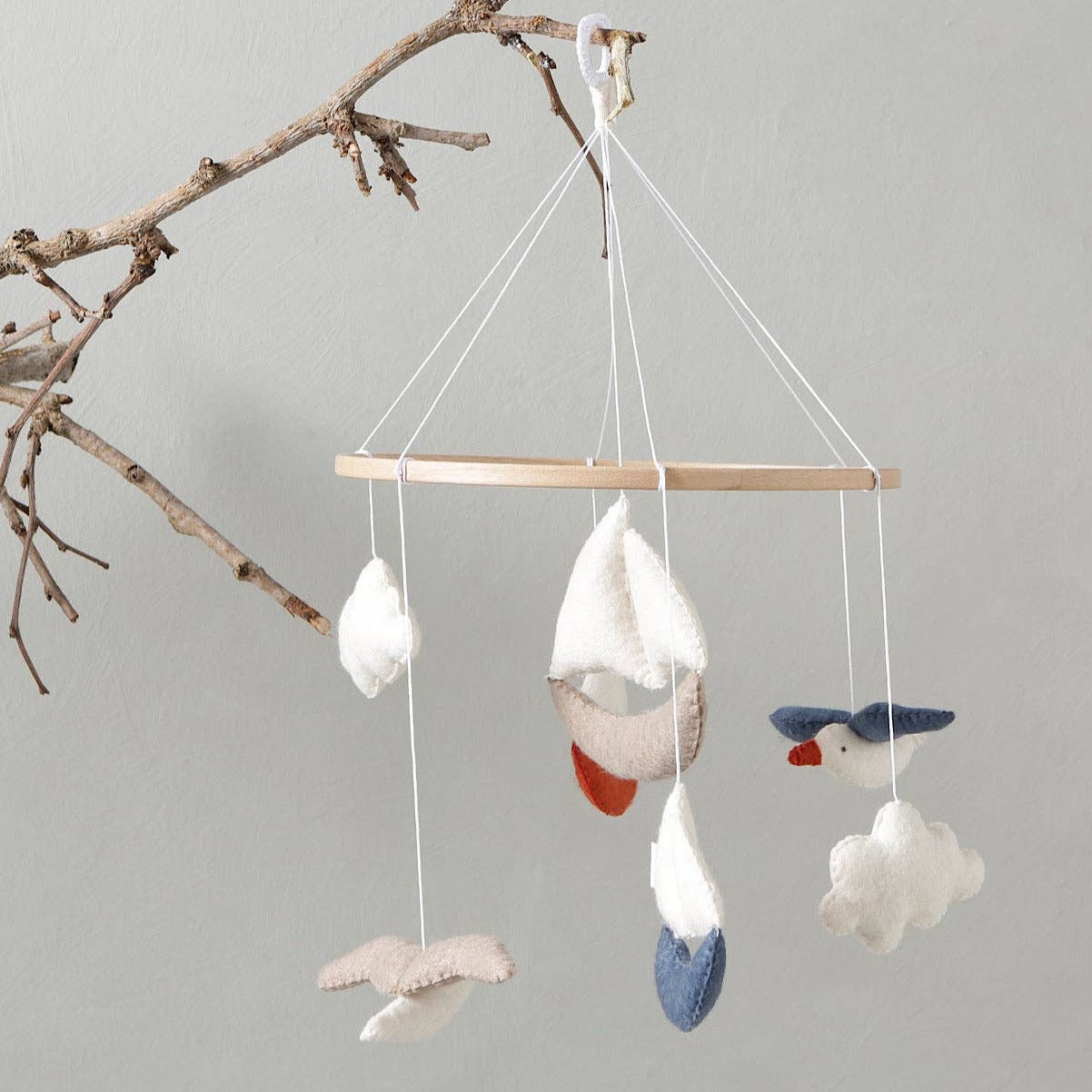marina beach themed baby mobile