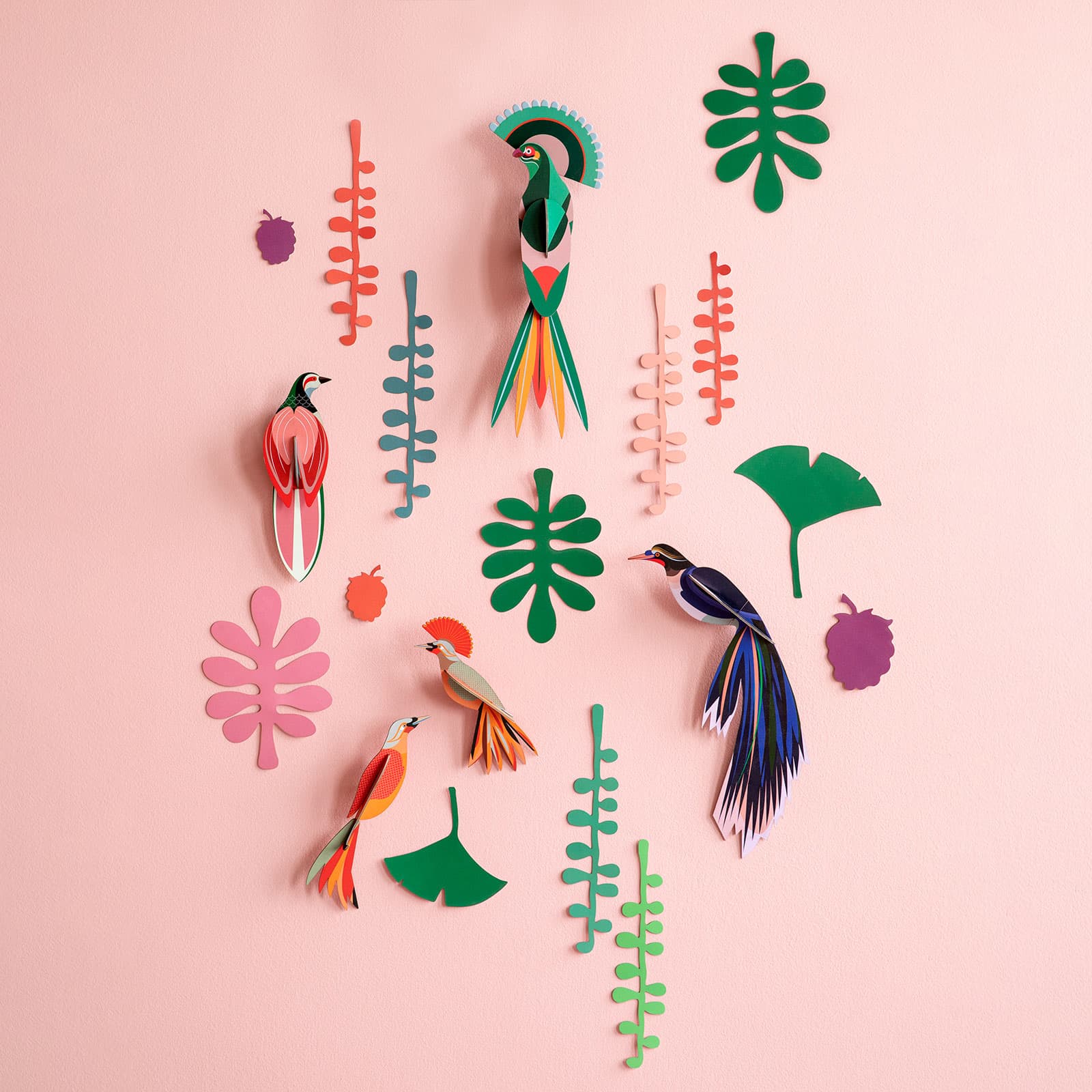 tropical bird wall decor