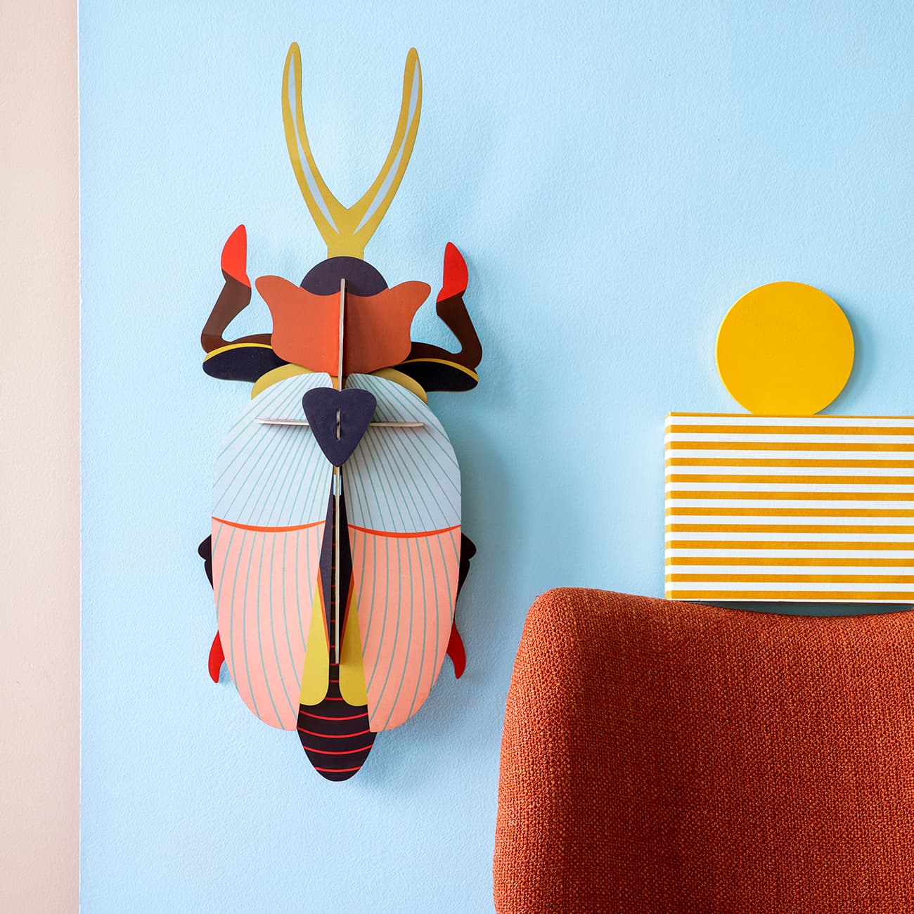 Extra Large Rhinoceros Beetle Wall Decor