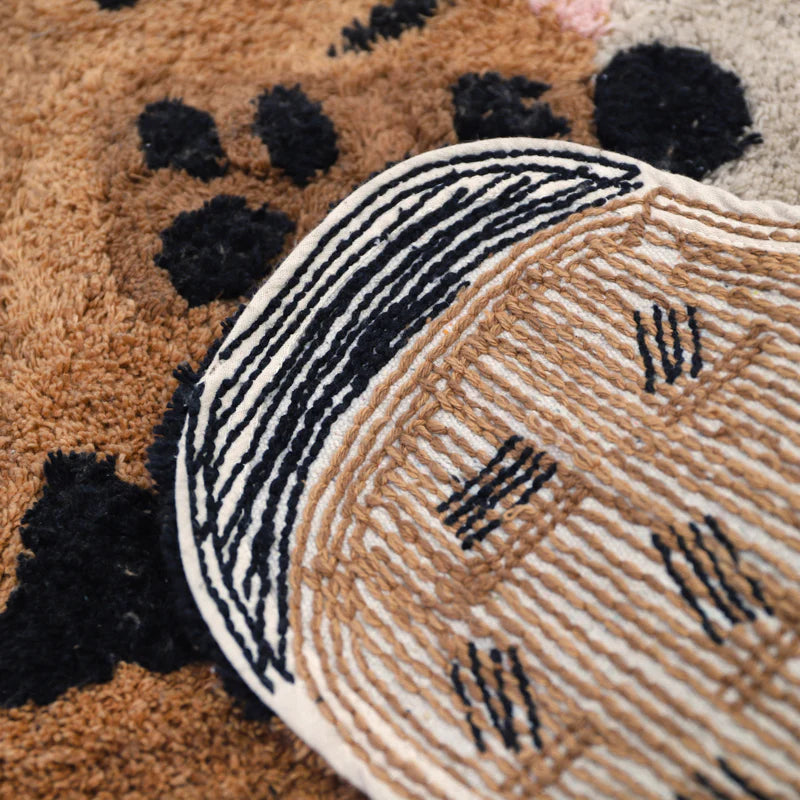Little Cheetah Washable Rug, 100% Cotton