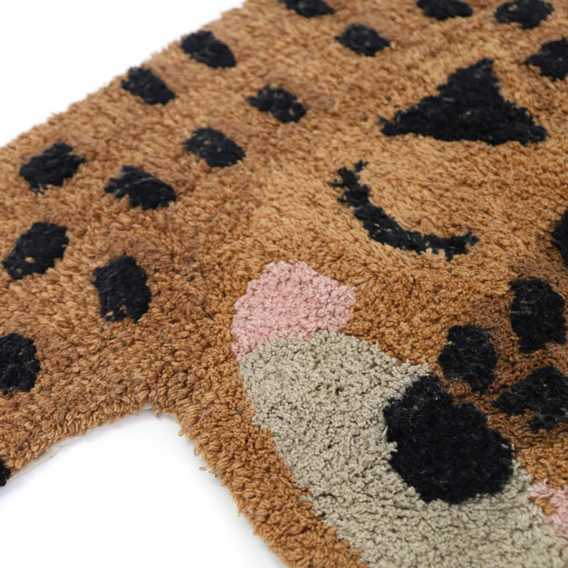 Little Cheetah Washable Rug, 100% Cotton
