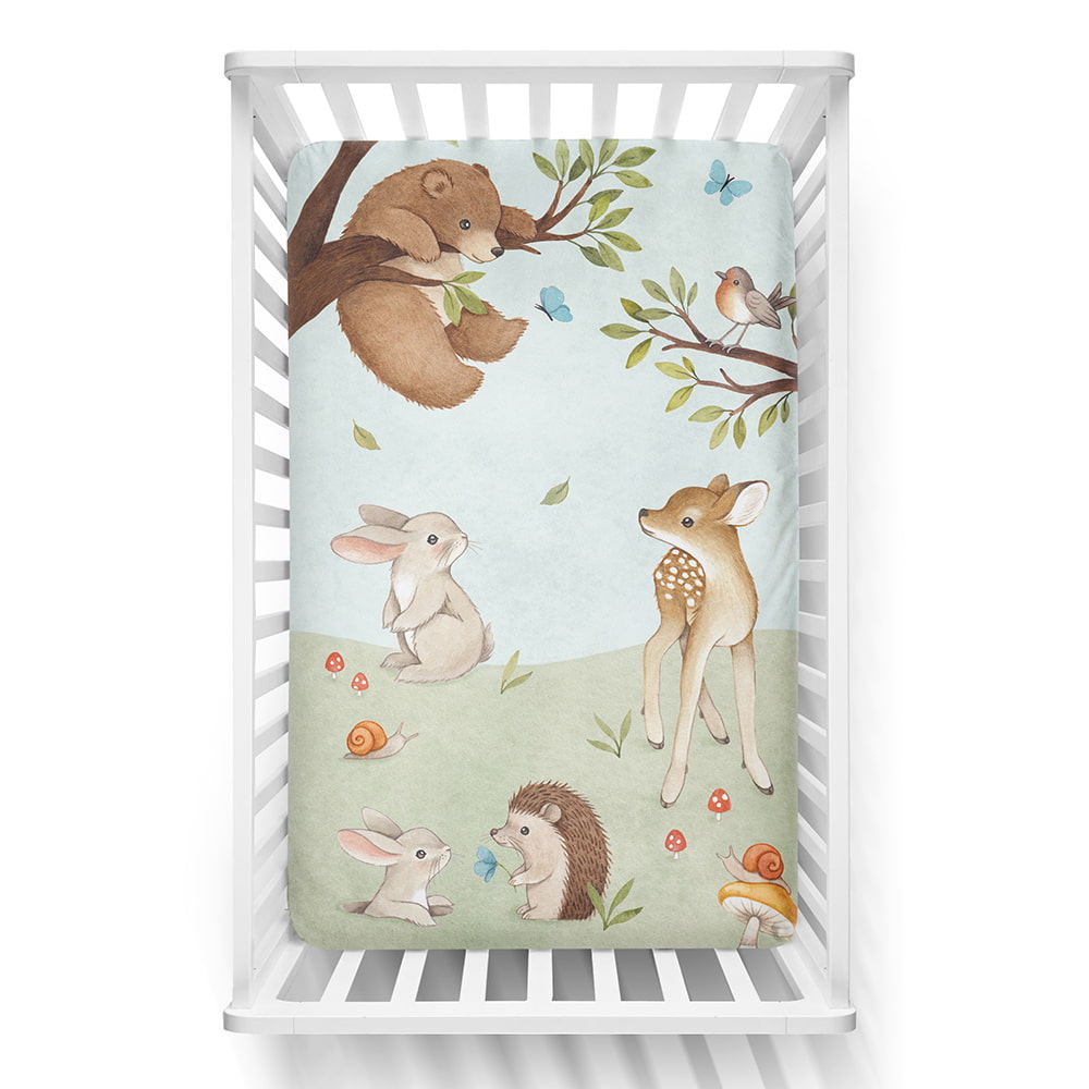 Enchanted Forest Mini Crib Sheet