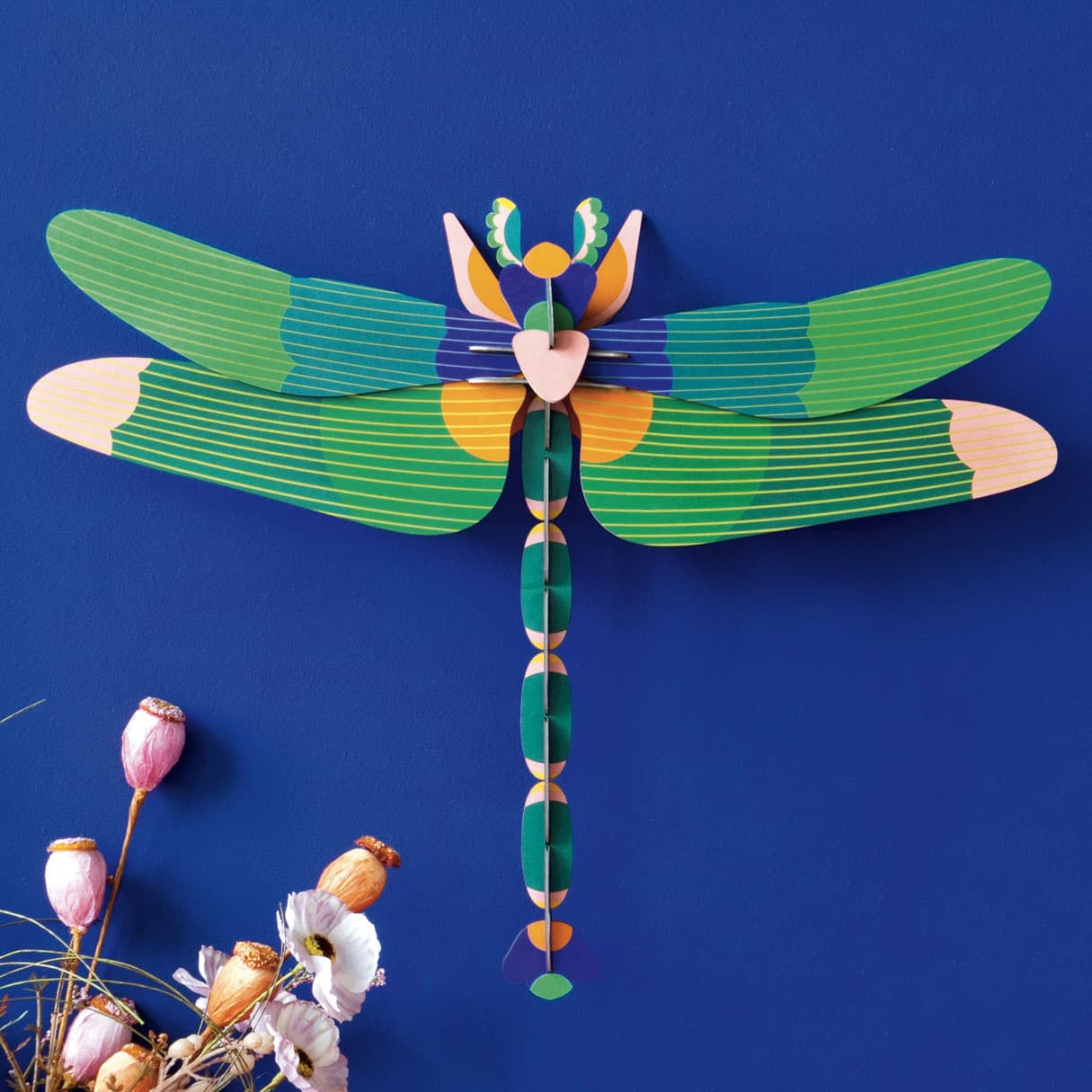 Green Dragonfly Wall Decor