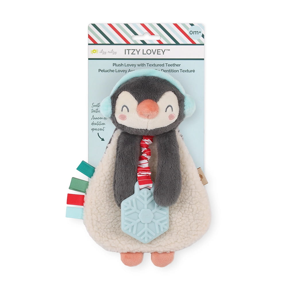 Penguin Itzy Lovey™ Plush + Teether Toy