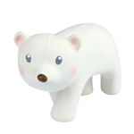 Polar Bear Organic Rubber Teether, Rattle & Bath Toy