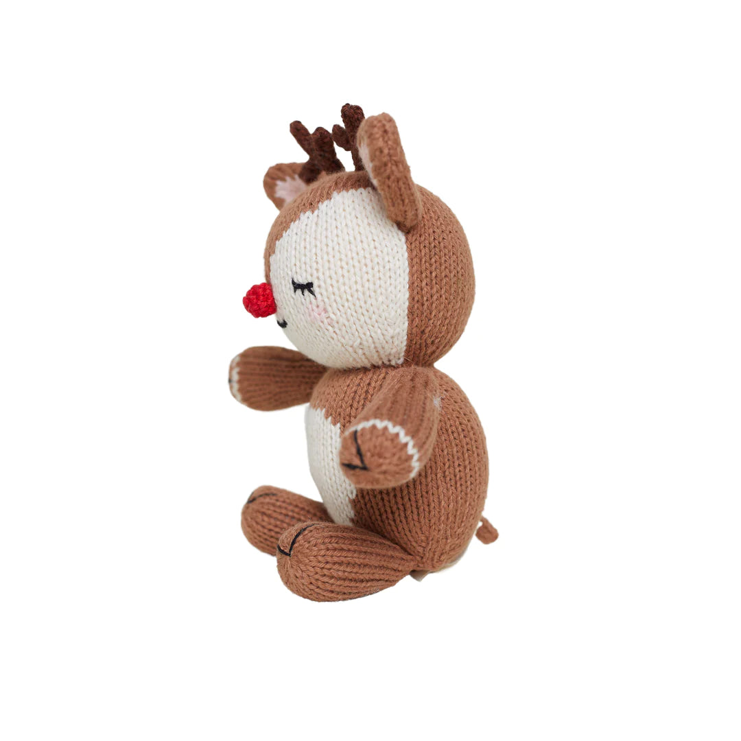 Baby Rudolph Knit Toy