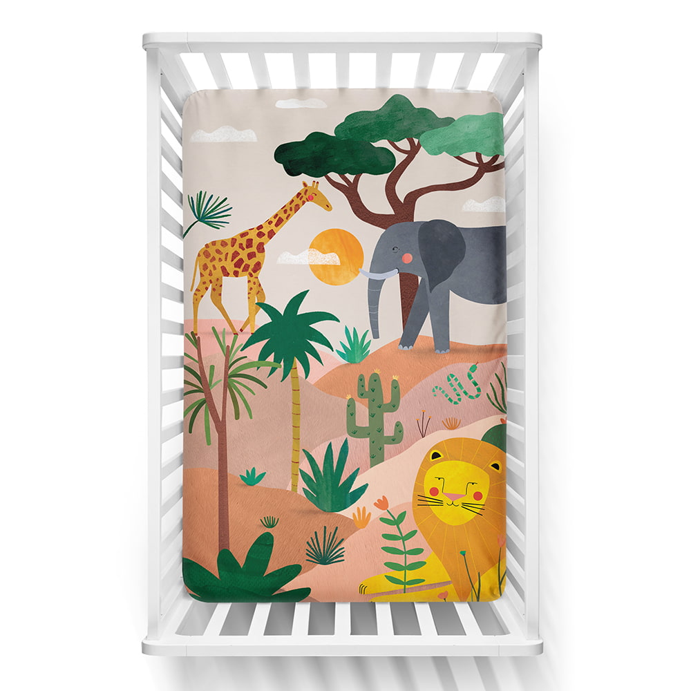 In The Savanna Mini Crib Sheet