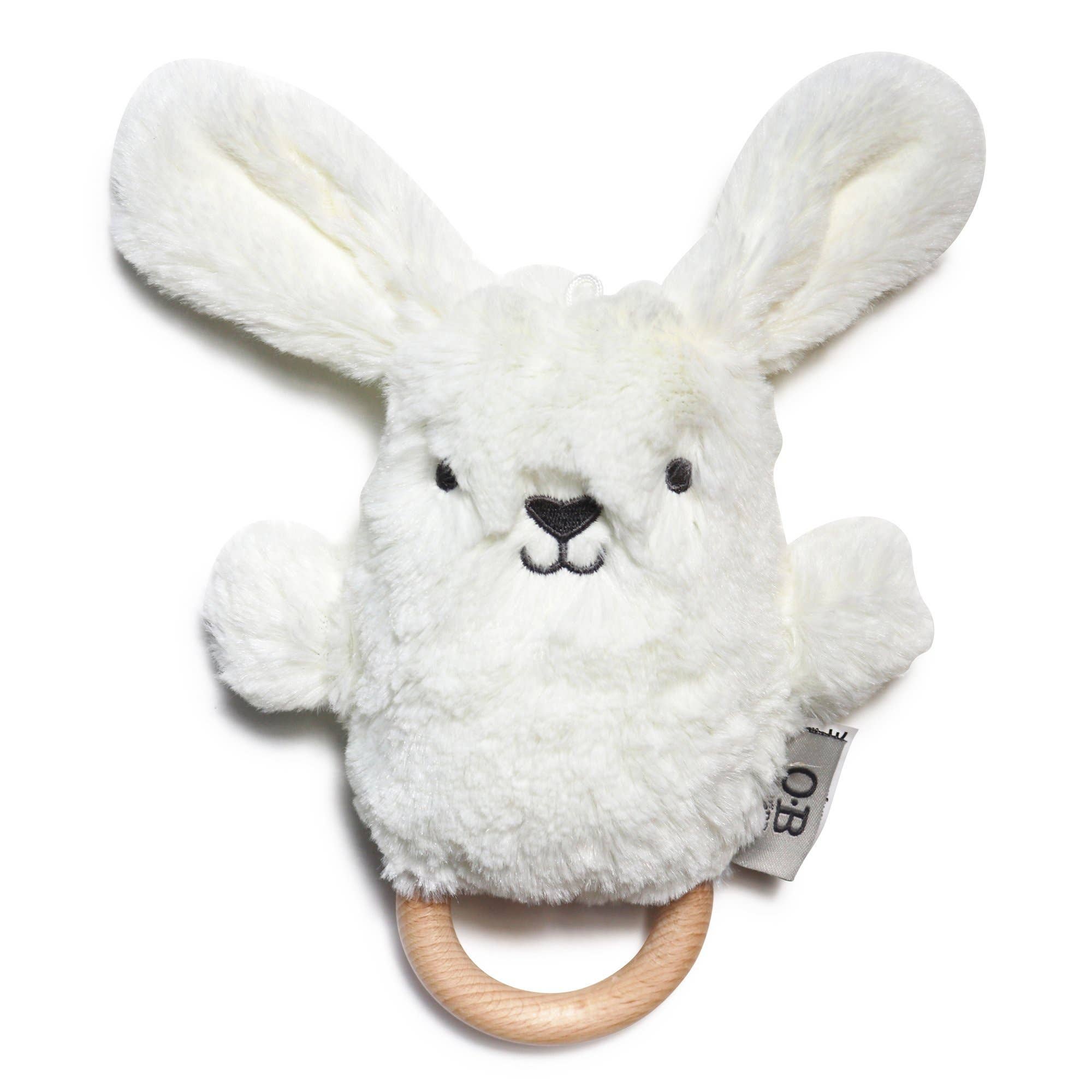 Snow Bunny Soft Rattle Toy