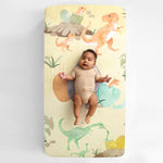 hatchling dinosaur crib sheet