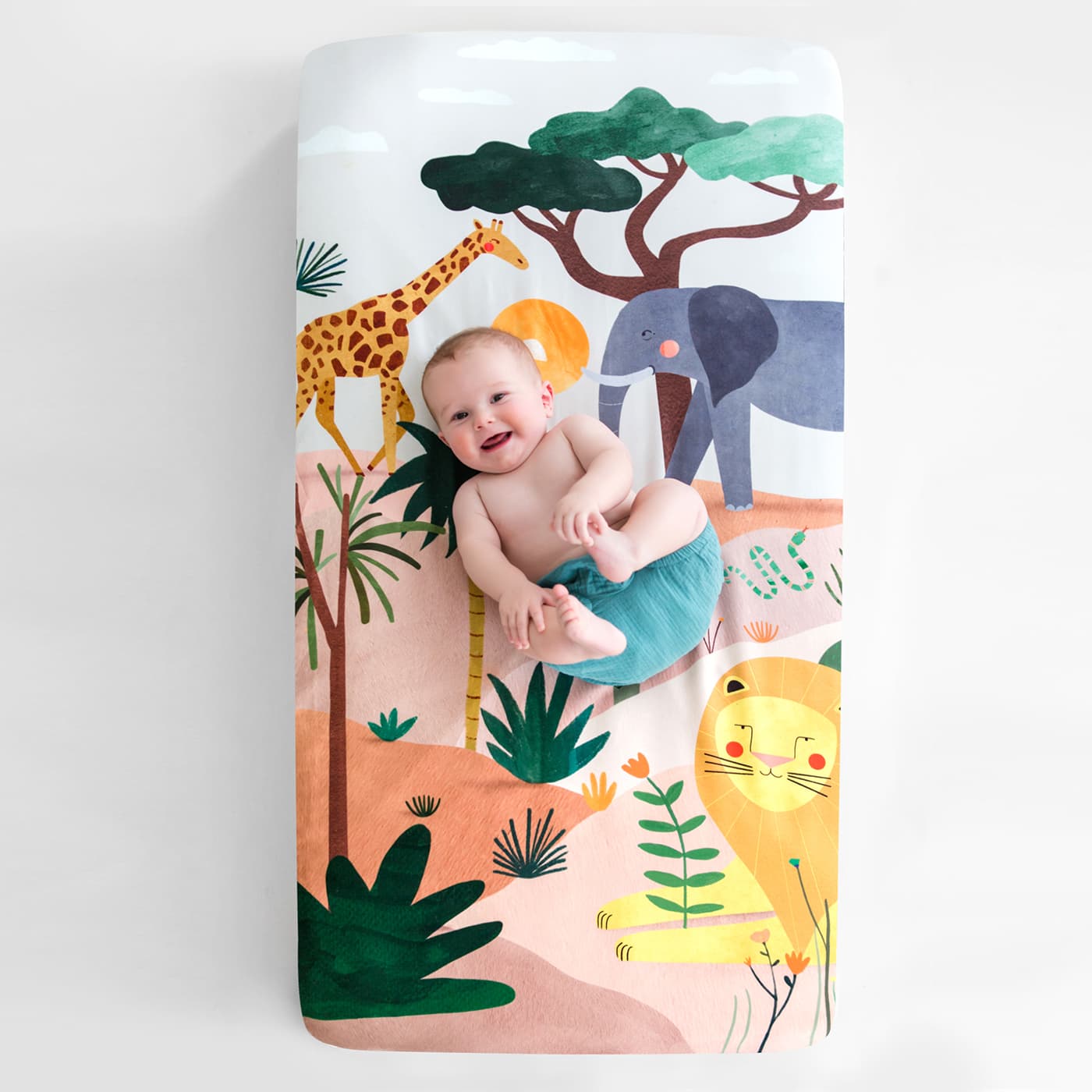 Jungle cot 2025 sheets