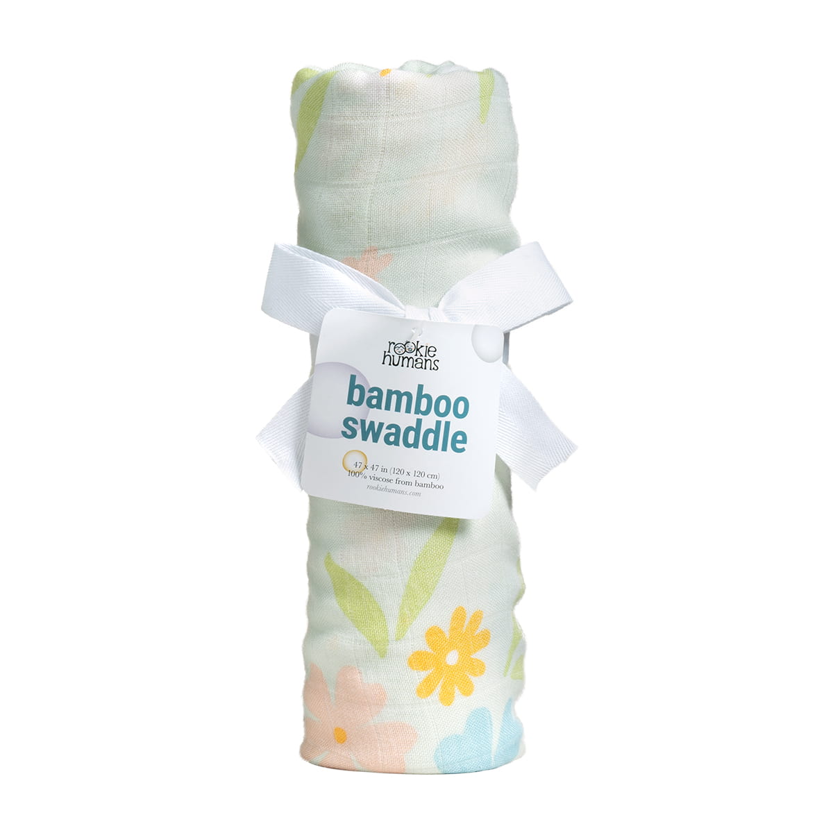 floral bamboo swaddle