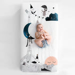 The Moon's Birthday Organic Standard Size Crib Sheet