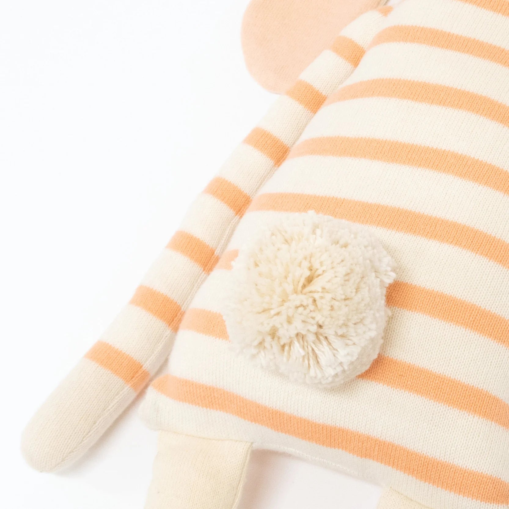 organic knit bunny stuffed animal