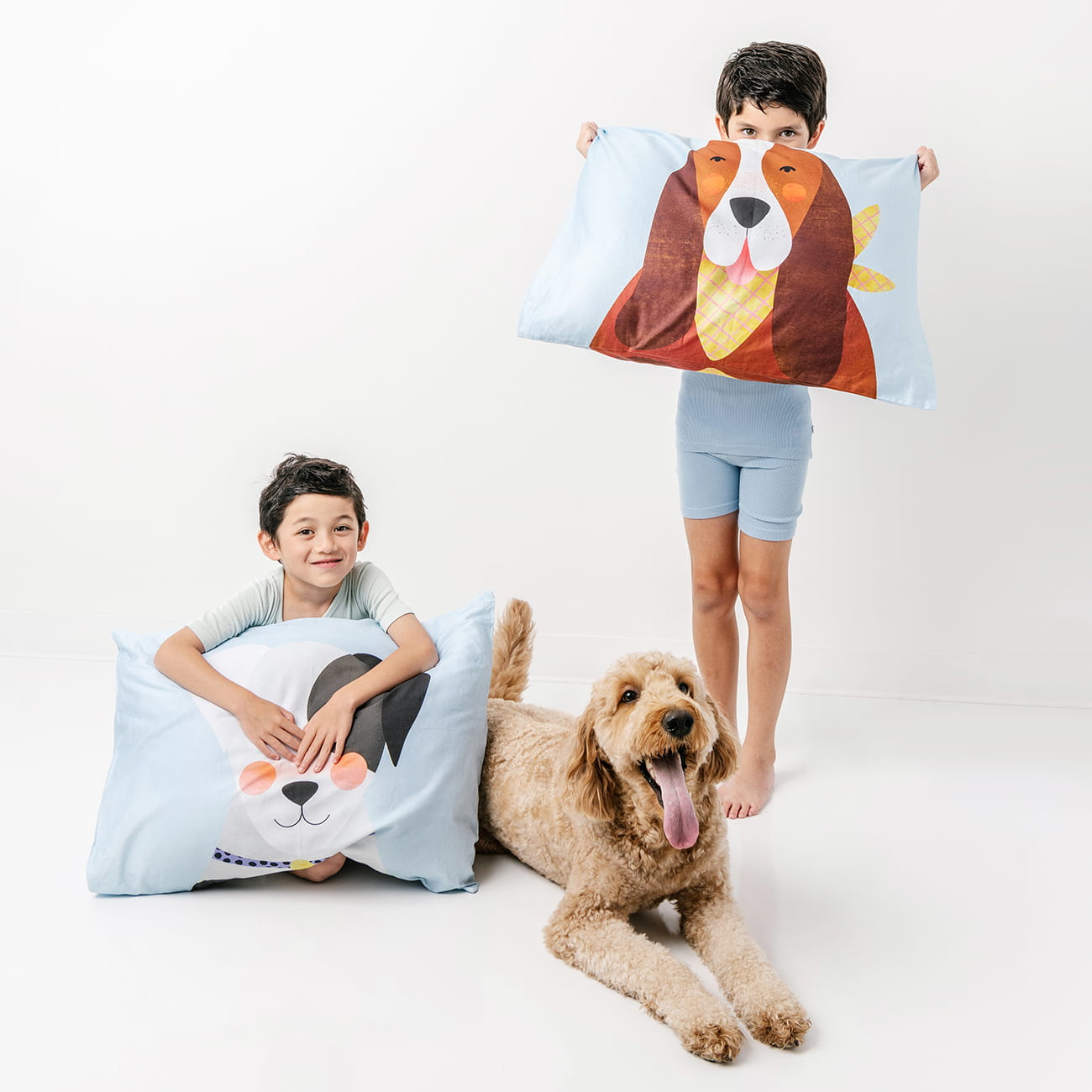 dog print pillowcase for kids
