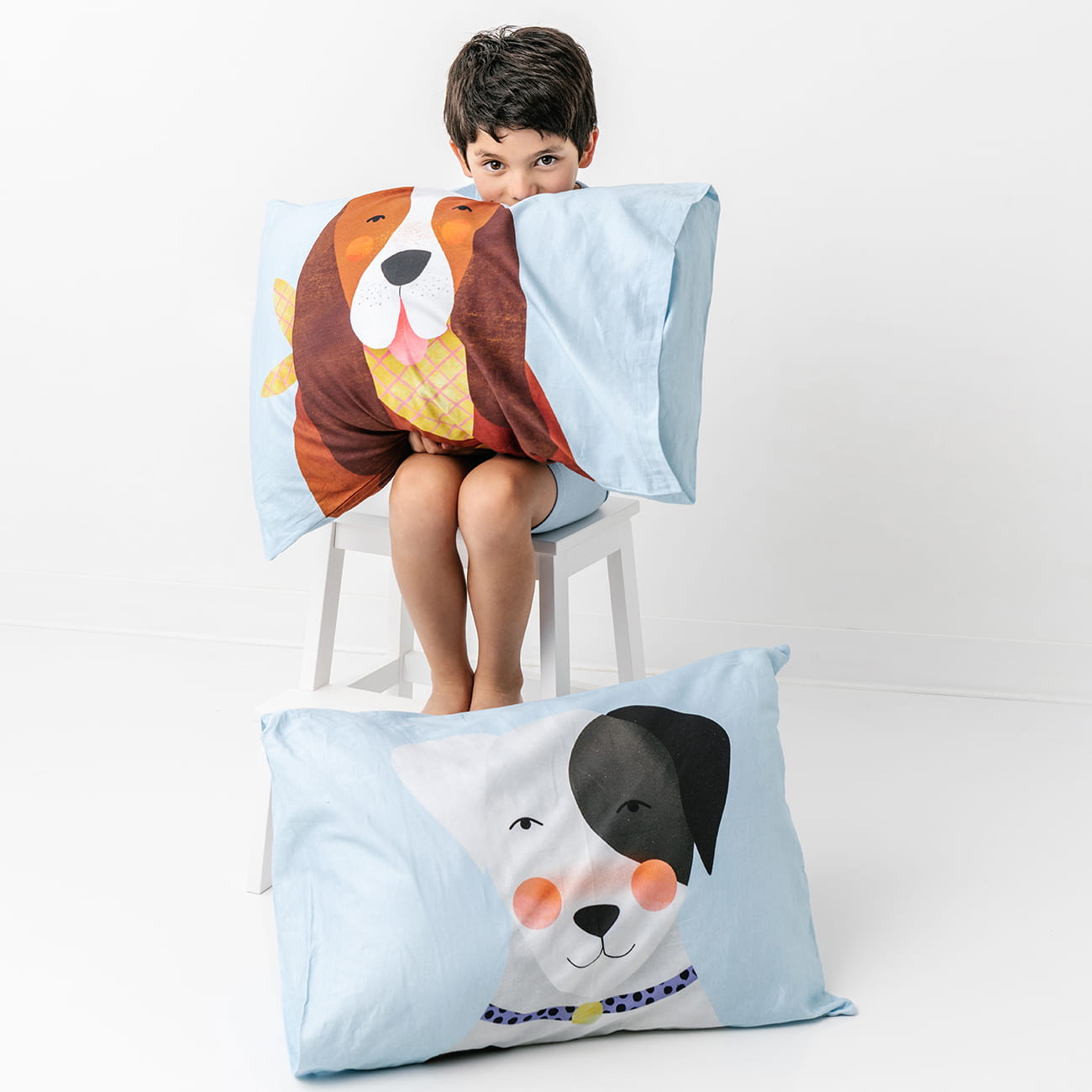 dog print pillowcase for kids