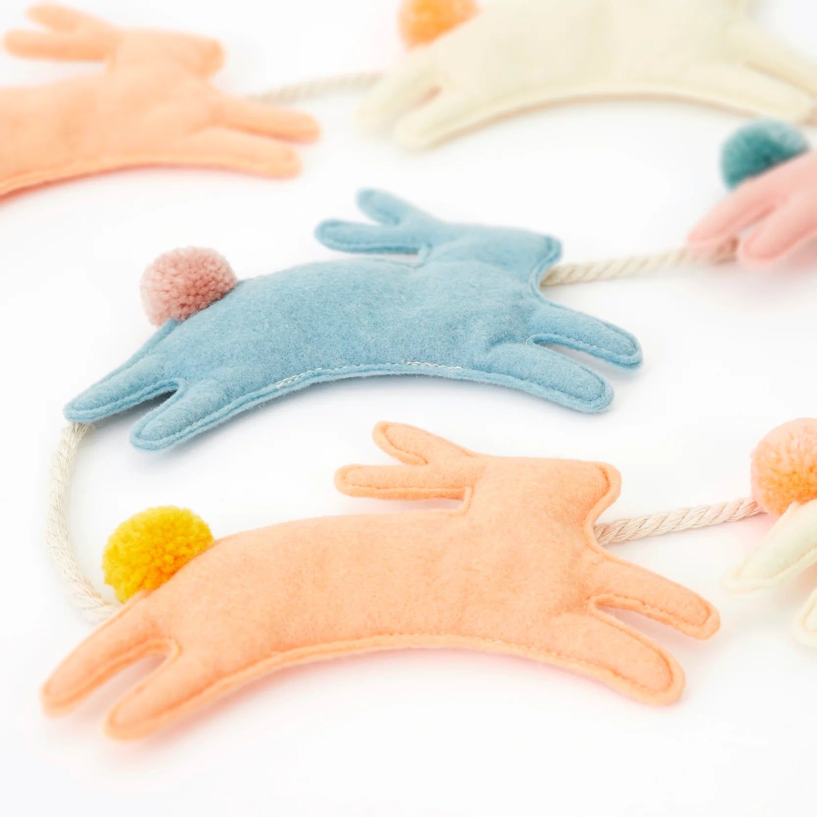 felt bunny garland