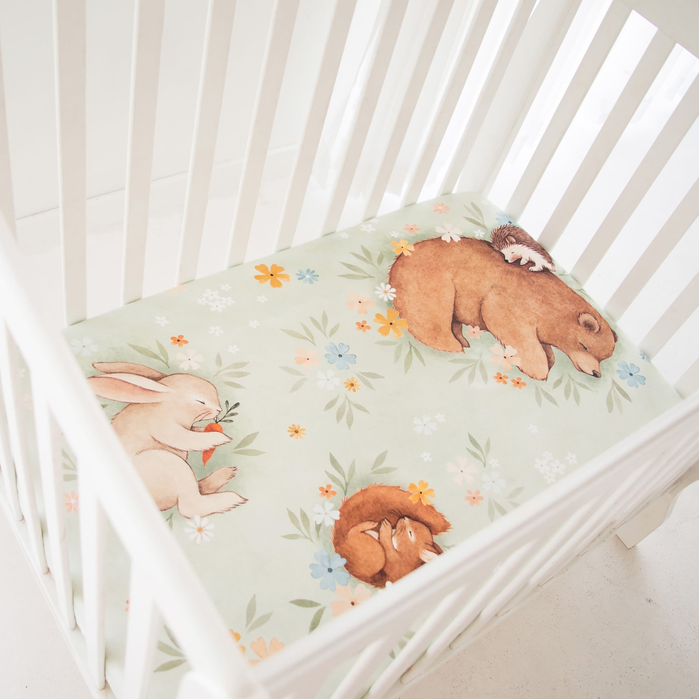 Enchanted Meadow Mini Crib Sheet