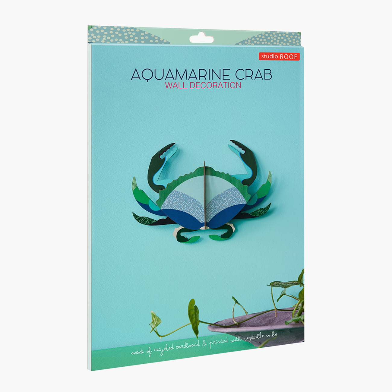 Aquamarine Crab Wall Decor