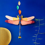 Pink Dragonfly Wall Decor XL